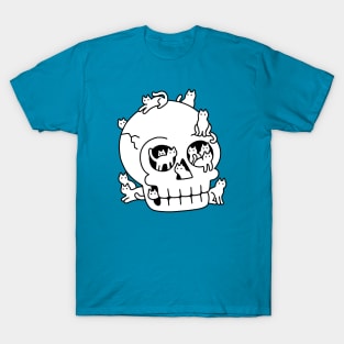 Skull is Full of Cats Doodle T-Shirt